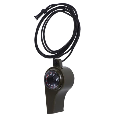 Mobestech Multi Function Camping Whistle with Compass and Thermometer Loud Safety Whistle for Outdoor Hiking Emergency Gear Portable