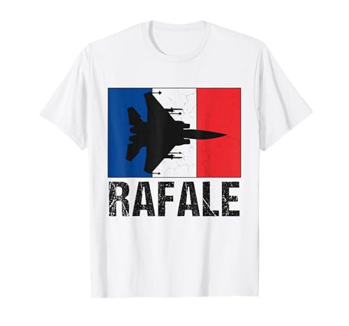 Avion De Chasse Français Silhouette Fighter Jet Aviation T-Shirt