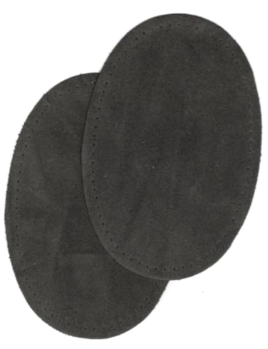 FILOUFACE 2 Renforts coude Genou à Coudre Coloris Gris Foncé Imitation Daim 9,20 x 13,50 thermocollant provisoire