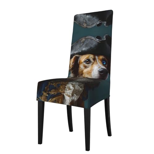 WDXQHY Funda elástica desmontable para silla de comedor, suave y cómoda, protector elástico para comedor, oficina, hotel, para la mayoría de sillas sin brazos, lavable a máquina