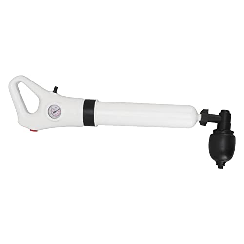 Xiuganpo Herramienta de Dragado de émbolo de Inodoro Neumático Manual para Fregadero de Cocina y Baño, Material ABS, Incluye Múltiples Cabezales de Dragado para Inodoro, Alcantarillado y Drenaje de
