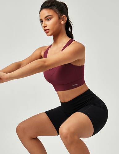 Ewedoos Sports Bras for Women High Support High Impact Sports Bras for Women Large Bust Push up Racerback Workout Running Bra