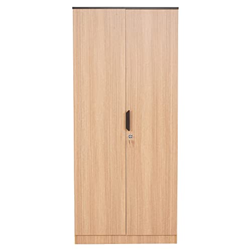 Image of Nilkamal @Home Engineered Wood Wardrobe (Urban Teak) | 1 Year Warranty (Milford Without Mirror, 2 Door)