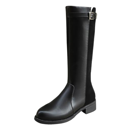 Botte Femme Mi-Mollet Cuir Imperméable