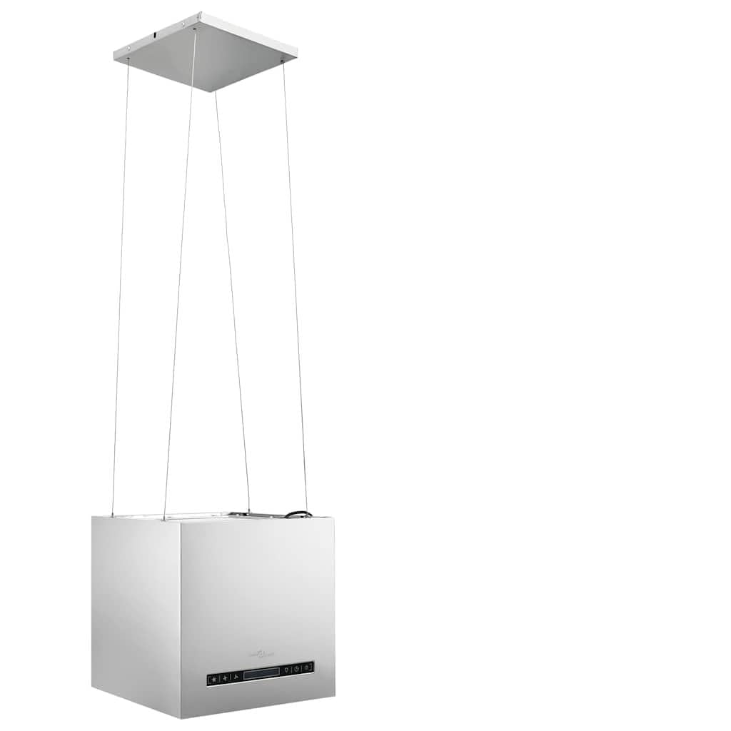 Solivagant Cappa da Cucina ad Isola Sospesa LCD con Sensore 37 cm Acciaio,Argento,11.24kg