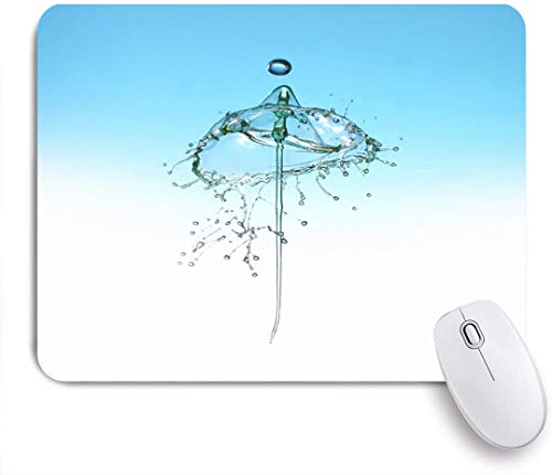 Preisvergleich Produktbild Dekoratives Gaming-Mauspad,Schönheit Wassertropfen Zusammenfassung Lebensmittel Getränk Getränk Welligkeit Tröpfchen Blume Dynamischer flüssiger E,Bürocomputer-Mausmatte mit rutschfester Gummibasis