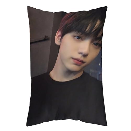 Txt Soobin スビン1 抱き枕カバー 長方形 等身大クッションカバー 両面プリント 気持ちいい 安眠 隠しファスナー式 伸縮性 着脱簡単 肌触り良い 柔らかい 四季兼用 ベッド飾り 12 "x20 "