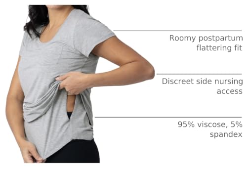 Image of Kindred Bravely Everyday Maternity & Nursing T-Shirt | Maternity & Nursing Tops for Breastfeeding