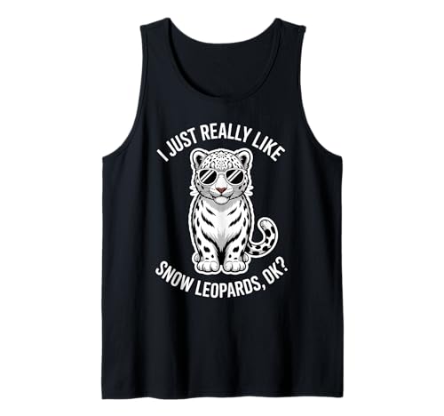 Leopardos de Nieve Divertido Leopardo de Las Nieves Camiseta sin Mangas