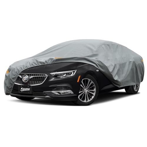 Image of Kayme Heavy Duty Car Cover Custom Fit Buick Regal Waterproof All Weather for Automobiles, Full Exterior Covers Sun Rain UV Protection.（Deliver About 3-10 Days）