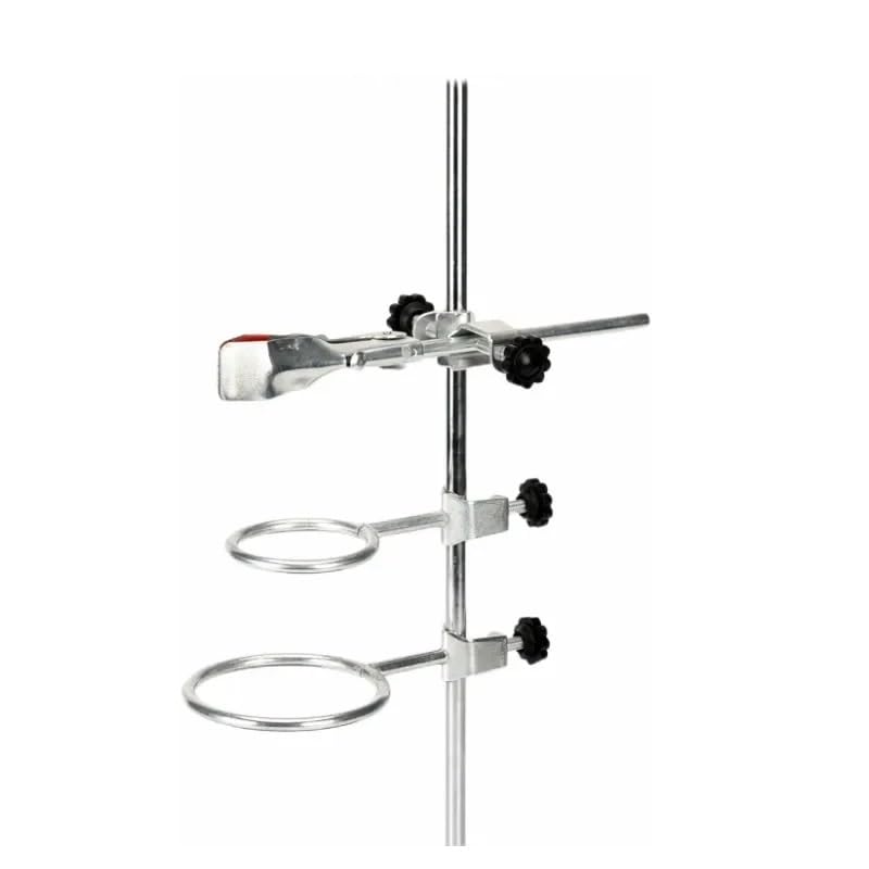 Durable Iron Support Clamp for Laboratory Titration Stand,Standard Chemistry Heating Experiment Tool for Lab Glassware