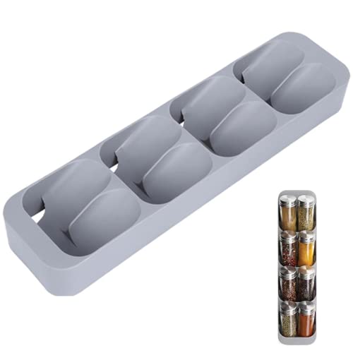 Support pour pots à épices,tiroir Armoire Pot à épices Bouteille boîte de Rangement 8 grilles Organisateur Titulaire tuyauhould Fournitures de Cuisine Cover