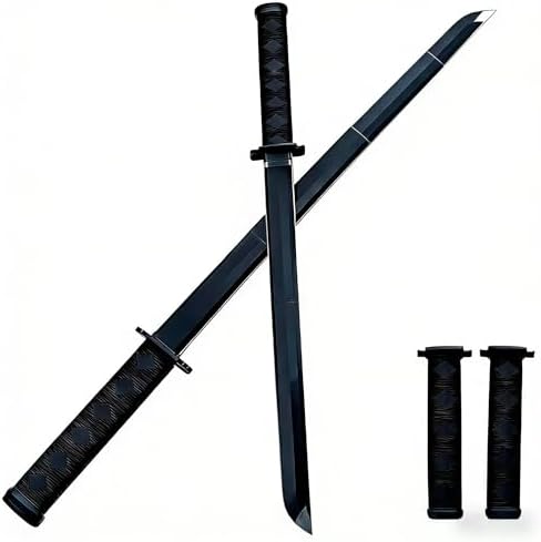 2PCS 3D Printed Gravity Retractable Samurai Katana, Plastic Unsharpened Telescopic Anime Cosplay Demon Slayer Zoro Sword Toy for Cosplay, Collection & Gift