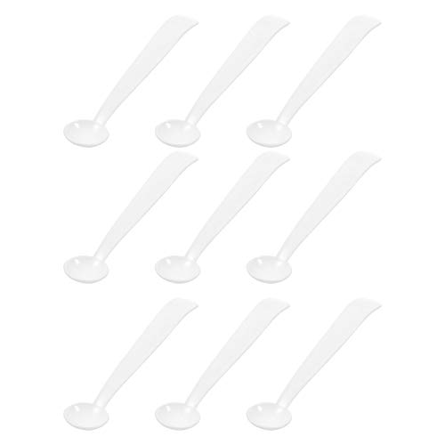 POPETPOP 100 Stks Mini Plastic Schepjes Maatlepels Lab Kleine Lepels Met Lange Steel Voor Poeders - Image 8