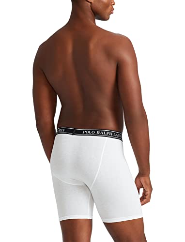 Image of POLO RALPH LAUREN Underwear Boxer Brief, 3-Pack, Stretch Classic Fit, Moisture Wicking Pouch, Regular, Trunk & Long Leg