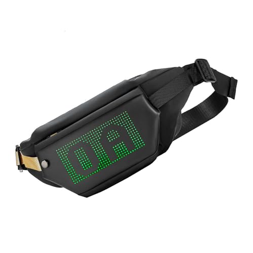 Zhangpu Schultertasche mit LED-Display, mehrere Fächer, programmierbare LED-Fanny-Tasche für Männer und Frauen, Nr. 811