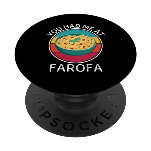 Vintage Farofa Me Tuviste En Farofa Food Lover PopSockets PopGrip Intercambiable