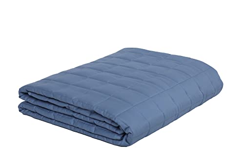 Image of Mysa Sleep Cooling Weighted Blanket for Adults, Blue Grey, Original Weighted Blanket for Sleep, Tencel Made Blanket (Blue Grey 58 inch x 80 inch 25 lb)