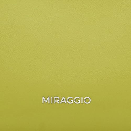 Image of Miraggio Pistachio Shoulder Bag For Woman With Zipper Closure & Floral Charm | Shoulder Bag For Women Stylish For Daily Use | Handbag For Woman | Gift Items For Women