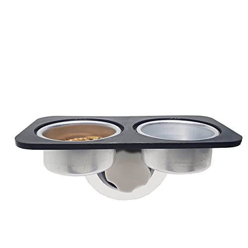 MRTIOO Crested Gecko Food and Water Feeding Metal Cups, Reptile Feeder Bowls, for Lizard and Other Small Pet Ledge… - Image 8