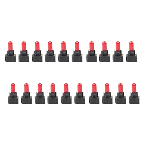 20PCS T5 17 57 86 Focos Halógenos para Tablero Rojo miniatura 1