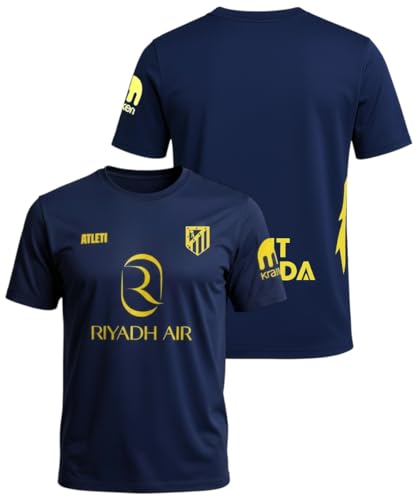 Atletico de Madrid - Camiseta Segunda Equipación 2025‑2026 | Réplica Oficial | Corte Clásico | Tejido Transpirable | Ideal para Aficionados (FR/ES, Letras, XXL, Regular, Regular)