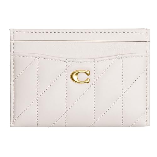 Coach Quilted Pillow Leather Essential Card Case, Chalk