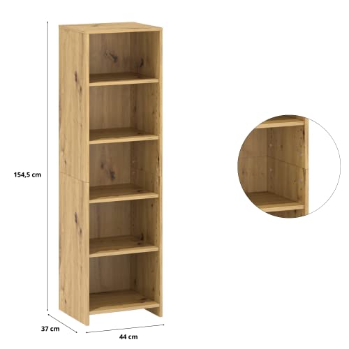 Libreria da 150 cm, da ufficio, con sistema di