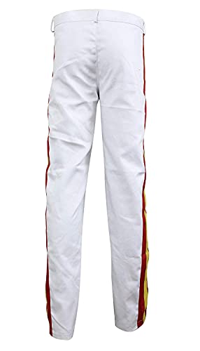 SpazeUp Yellow Concert Cotton Costume - Mens 80s Star Adults Lead Singer Yellow Jacket Costume Outfit3