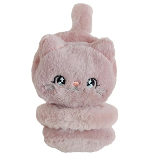 Plush Cat Earmuffs for Girls and Kids Ear Warmer Furry Headband for Winter Christmas New Year Birthday Gifts