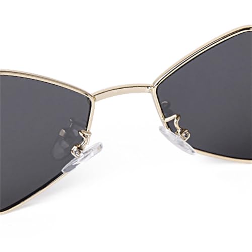 Metal Punk Sunglasses For Men Women Retro Polygon Steam Punk Sun Glasses4