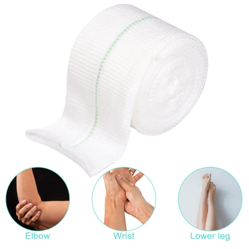 Elastische Kompressions Bandage Schlauchförmige Kompressionsbandage Fixierbinde 5CM X 5M Stützbandage Schlauchverband für Kleine Gliedmaßen Handgelenk Ellenbogen