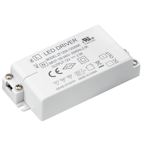 Image of CICMOD LED Driver 24W 12V LED Transformer Driver Power Supply for LED Light - 1 Pack