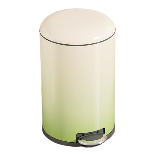 Poubelle à pédale verte avec seau amovible anti-odeur pour chambre et salon