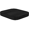 Portable Seat Cushion for Office Soft Memory Foam Seat Cushion Non Slip Bottom with Carry Handle,Washable Cover，Comfortable Coccyx Cushion for Home Office Chair Pad，Car Seat (Black)