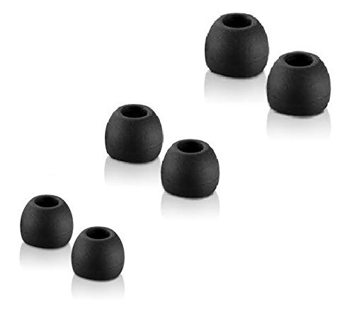 Thetransporter - 18 X Black Replacement Silicone In-Ear Earphone Headphone Earbuds Tips Gels Rubber Spare Mixed Size…