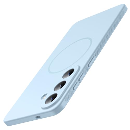 Image of JETech Slim Cover Case for Samsung Galaxy S26, Compatible with MagSafe, Anti-Slip Grip & Full Camera Lens Protection, Soft TPU Protective Phone Cover, Shockproof (Sky Blue)