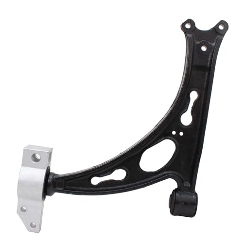 Image of Detroit Axle - 4pc Front End Control Arms Kit for Volkswagen Jetta Golf GTI EOS R32 Rabbit Audi A3 Quattro, 2 Lower Control Arms + 2 Lower Ball Joints Replacement