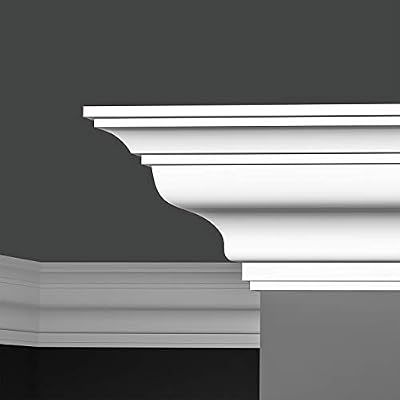 Plaster Coated Crown Moldings - 7" Milan Crown Molding (10 pcs. - 40 lin.ft)