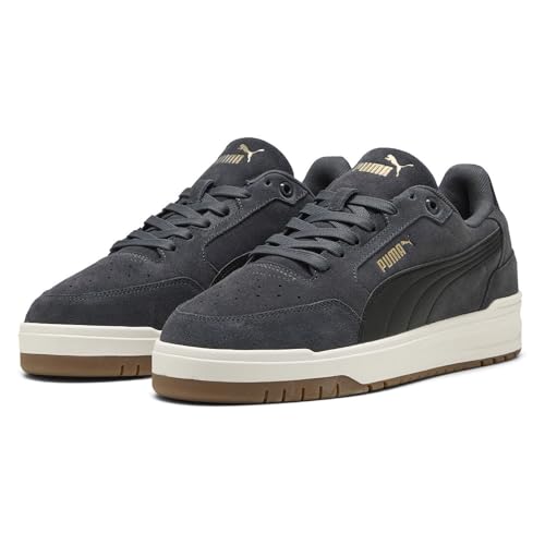 Puma Shuffle Downtown SdSneaker Unisex, Grigio Scuro Puma Nero Puma Oro, 42 EU