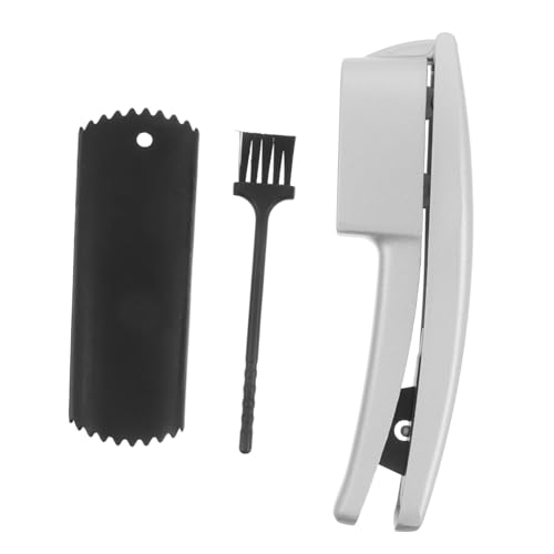Cabilock 1 Juego De Prensa De Ajo Manual Con Pelador De Plástico Y Cepillo De Limpieza, Herramienta De Cocina Para Picar Y Rebanar Ajo.