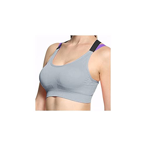 Tops de entrenamiento sujetador deportivo transpirable deportes Copa A-D sujetador deportivo Fitness Cross Back Push Up Bra para las mujeres gimnasio Correr Yoga Bra Push Up