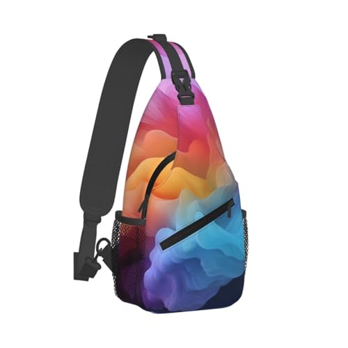 Bolso Sling unisex color negro para senderismo y viaje miniatura 7