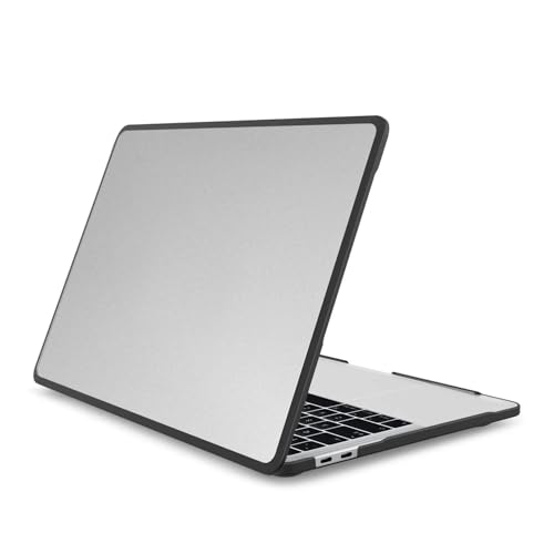 Image of TechTrendz Compatible with MacBook Air 13 inch Case 2025 2024-2022 M4 M3 M2 A3113 A2681 Cover, Anti-Cracking, Anti-Fingerprint Hard Shell Soft TPU Bumper PC for Air 13.6 inch Case Cover, Frosted Black