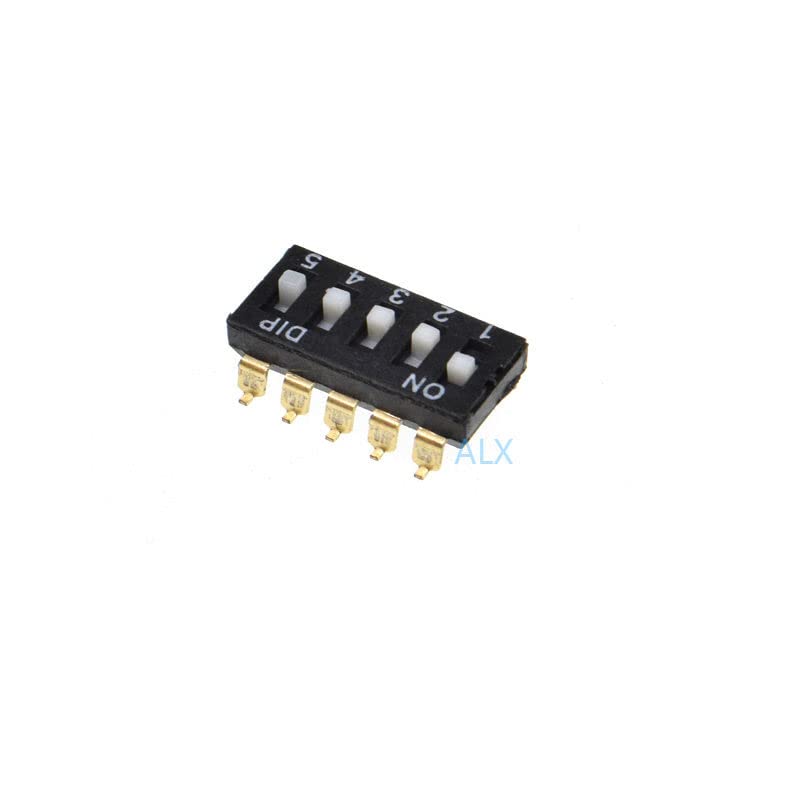 interruptor electronico 10 Uds 5p SMD interruptor de palanca doble fila 5PIN paso 2,54 MM interruptores deslizantes 5 PIN