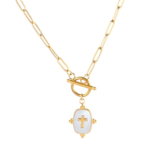 Collier à bascule bohème en émail coloré avec fermoir OT pour homme et femme