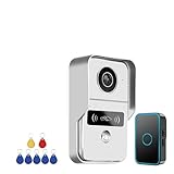 Timbre de Puerta con videoportero, WiFi, protocolo H.265, cámara IP, Compatible con Control Remoto de desbloqueo y Bloqueo de...