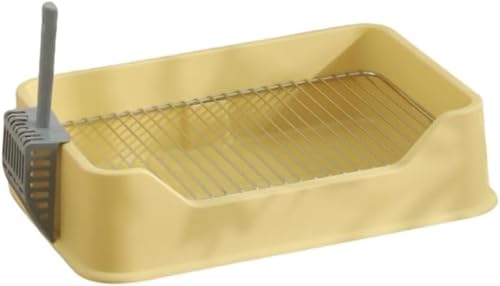 Farigrut トイレ、小便器、ステンレスメッシュ、踏みつけ防止トイレ、中小型犬用ペット用品 (オレンジ色,ステンレスメッシュ間隔12mm)