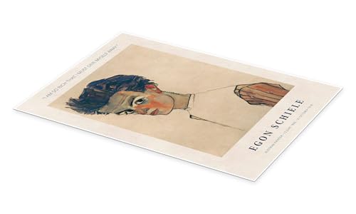 Tableaux Egon Schiele affiche d'art beige 60 x 90 cm impression haute definition