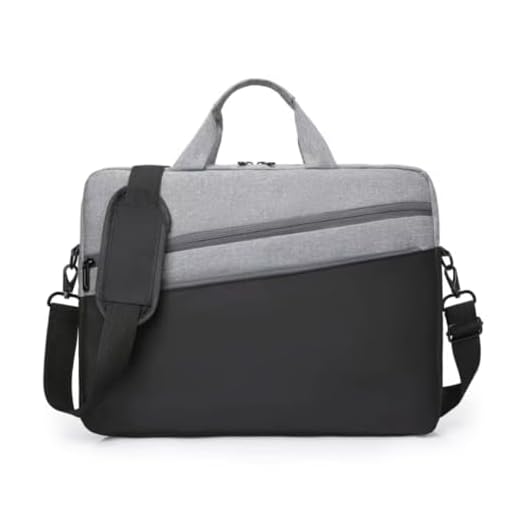 Capa Case Note Bag Maleta Bolsa Estojo Pasta Organizadora Notebook 16 Polegadas Divisórias Impermeável com Alça De Ombro Alça De Mão Reforçada 2 Bolsos Externo (Preto)